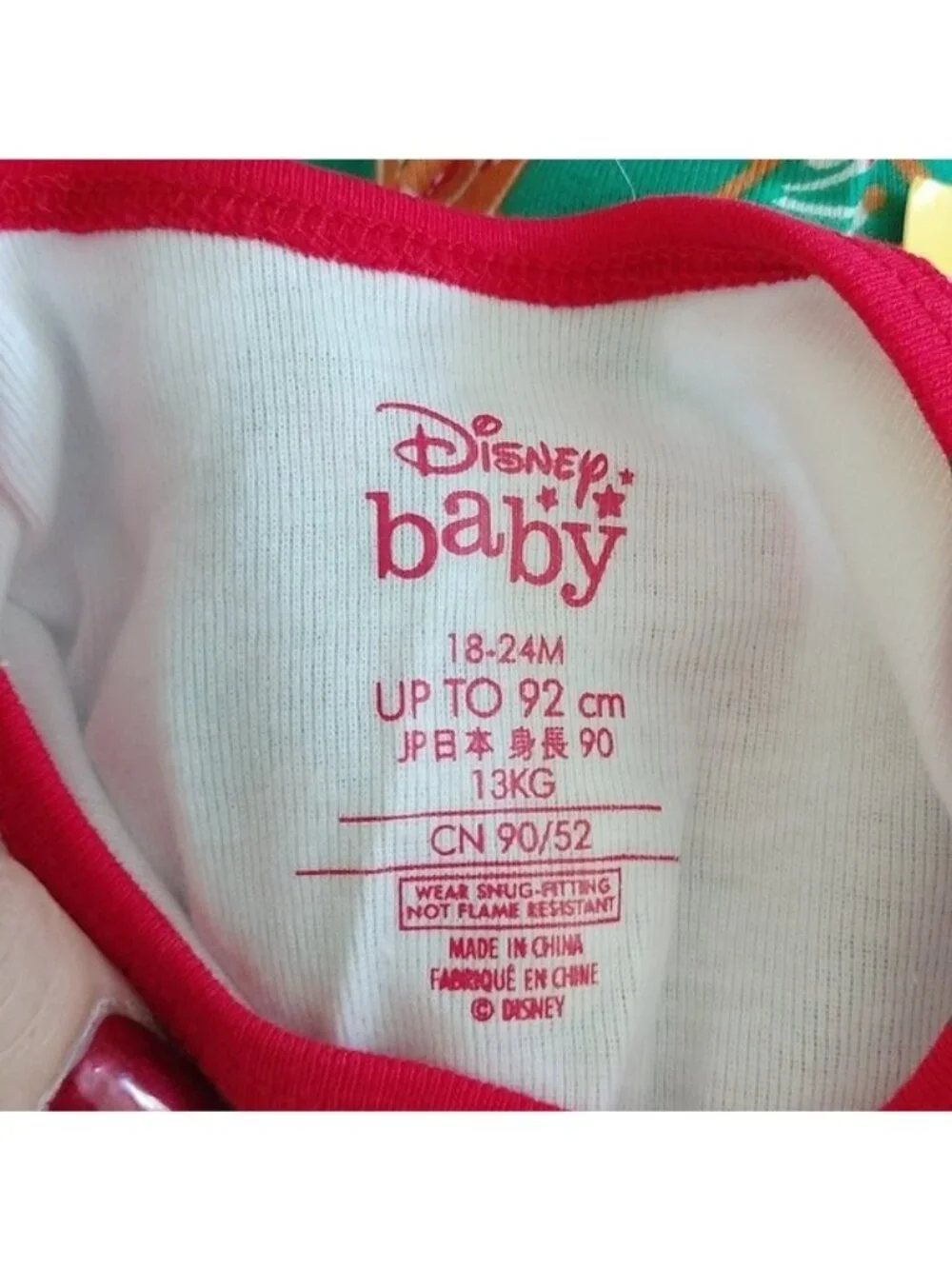 Disney Baby Holiday Gingerbread Mickey + Minnie PJ Pals Set, 3-6 months